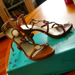 Jessica Simpson Pecan Soft Vaccetta Size 6 Heel